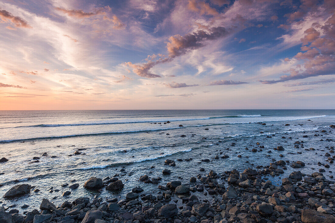 New Zealand, North Island, Pungarehu. Cape Egmont, seascape