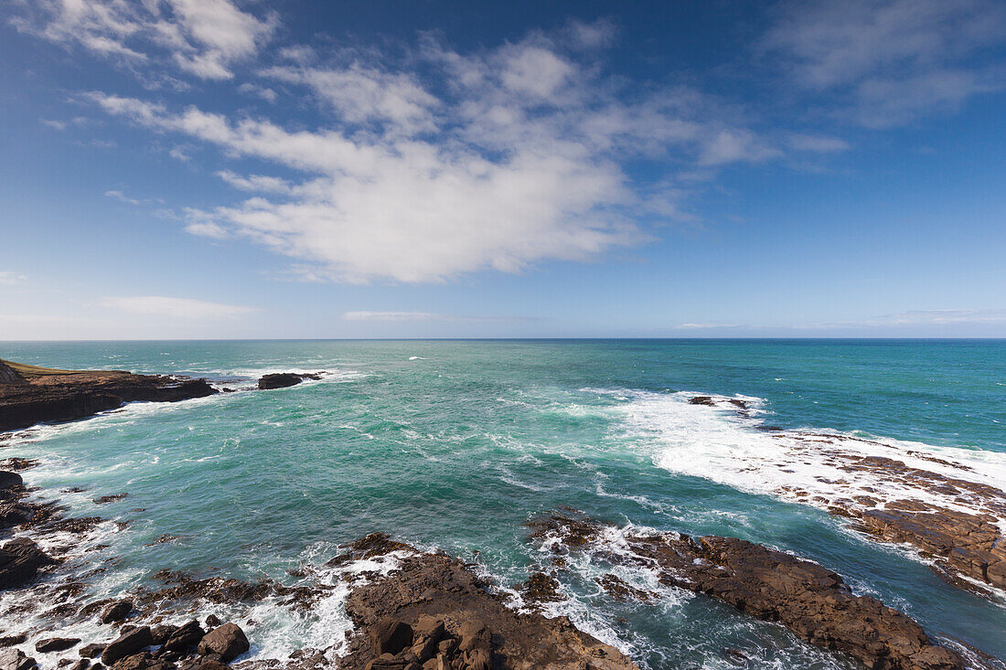 Neuseeland, Südinsel, Southland, The Catlins, Slope Point, südlichster Punkt der Südinsel Neuseelands, Meereslandschaft