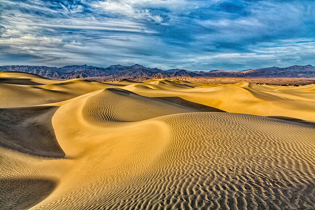 USA, Bischof, Kalifornien. Death Valley Nationalpark, Sanddünen