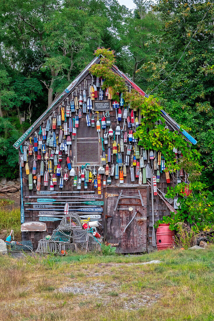 Hölzerne Bojen, Ipswich Bay, Ipswich, Massachusetts