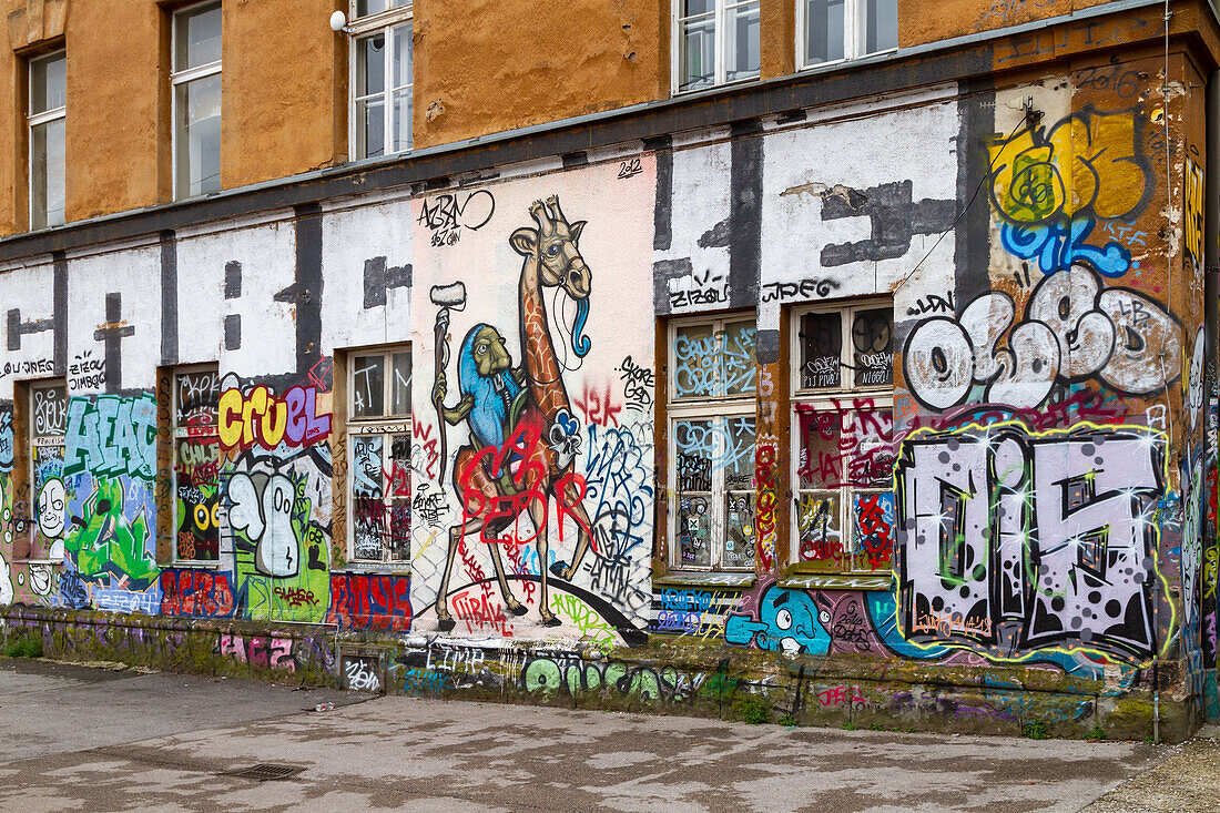 Metelkova, hippy quarter, Ljubljana, Slovenia, Europe