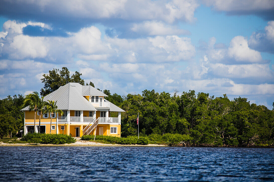 Wohnhaus an der Küste der 10.000 islands in Florida USA