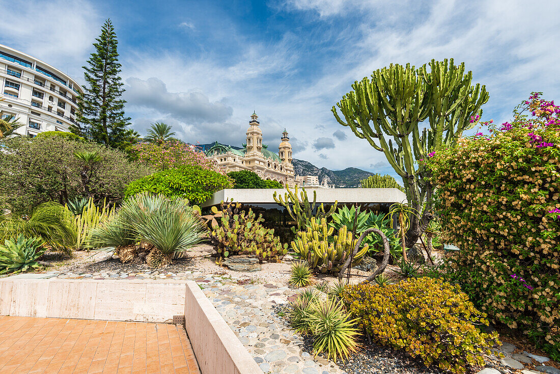 Park in front of the Casino in the Principality of Monaco