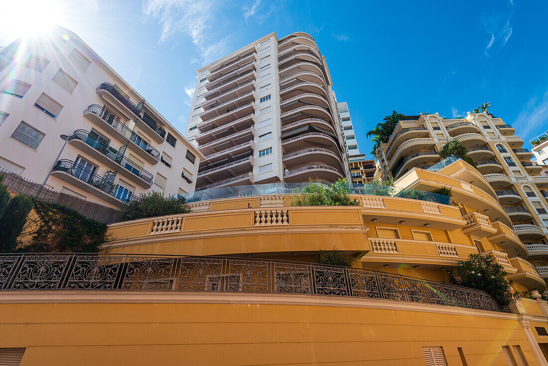 Apartment blocks in the Principality of Monaco