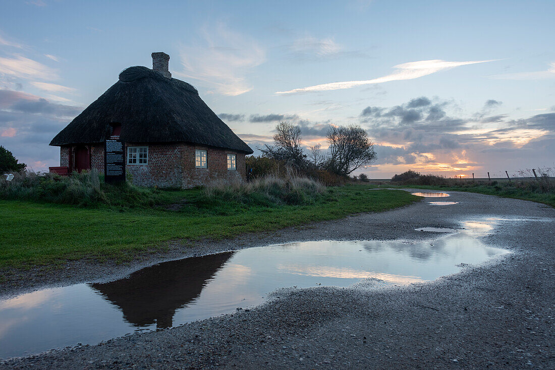 Toftum Skole, Denmark&39;s smallest and oldest school, Vadehavet National Park, Rømø Island, Syddanmark, Denmark