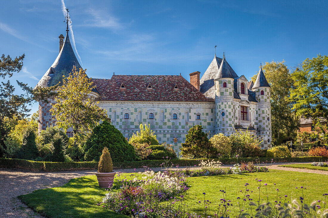 Park of Chateau Saint Germain-de-Livet, Orne, Normandy, France