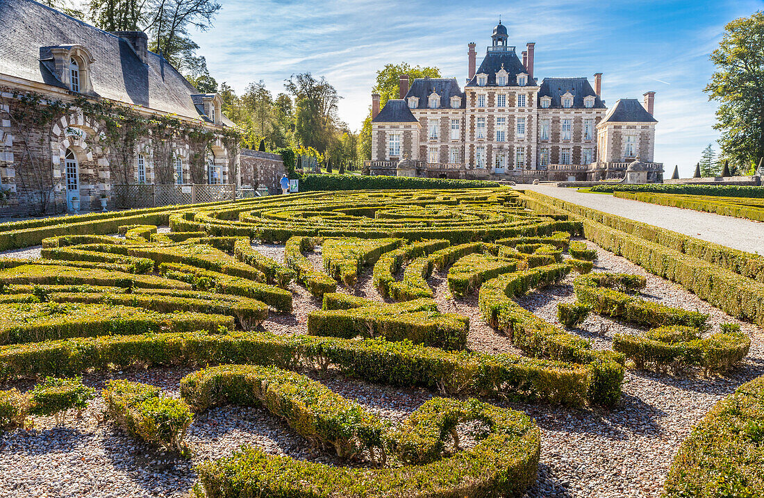 Barocker Park und Chateau Balleroy, Calvados, Normandie, Frankreich