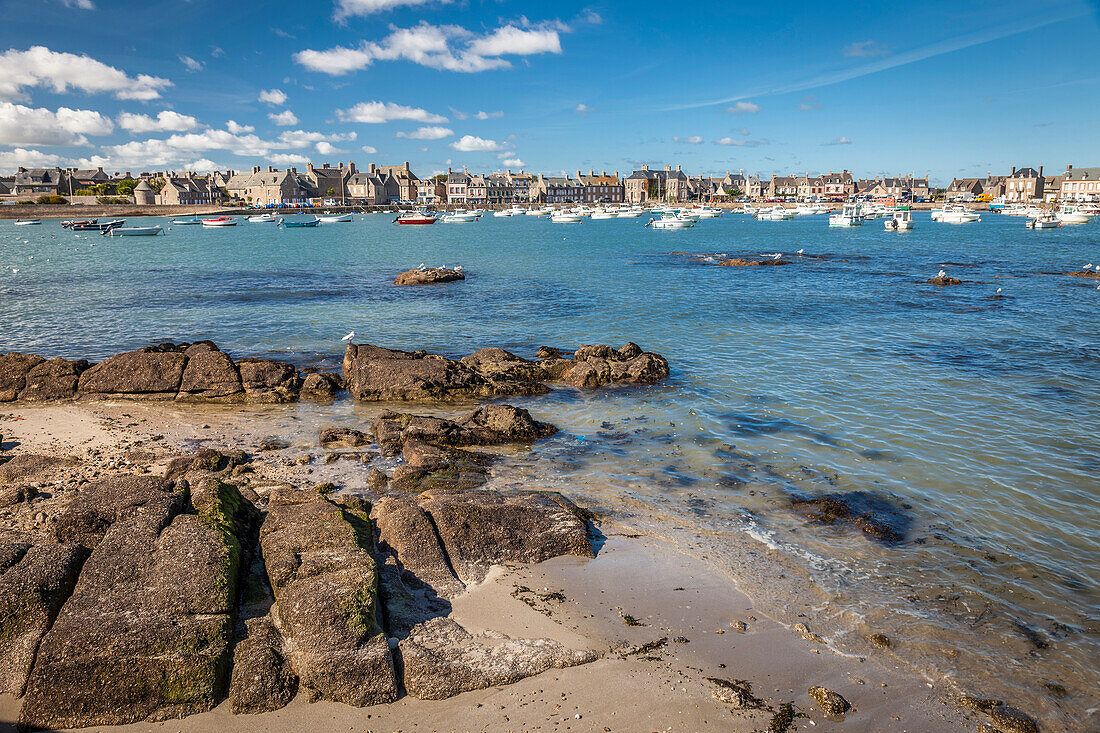 Hafen von Barfleur, Manche, Normandie, Frankreich