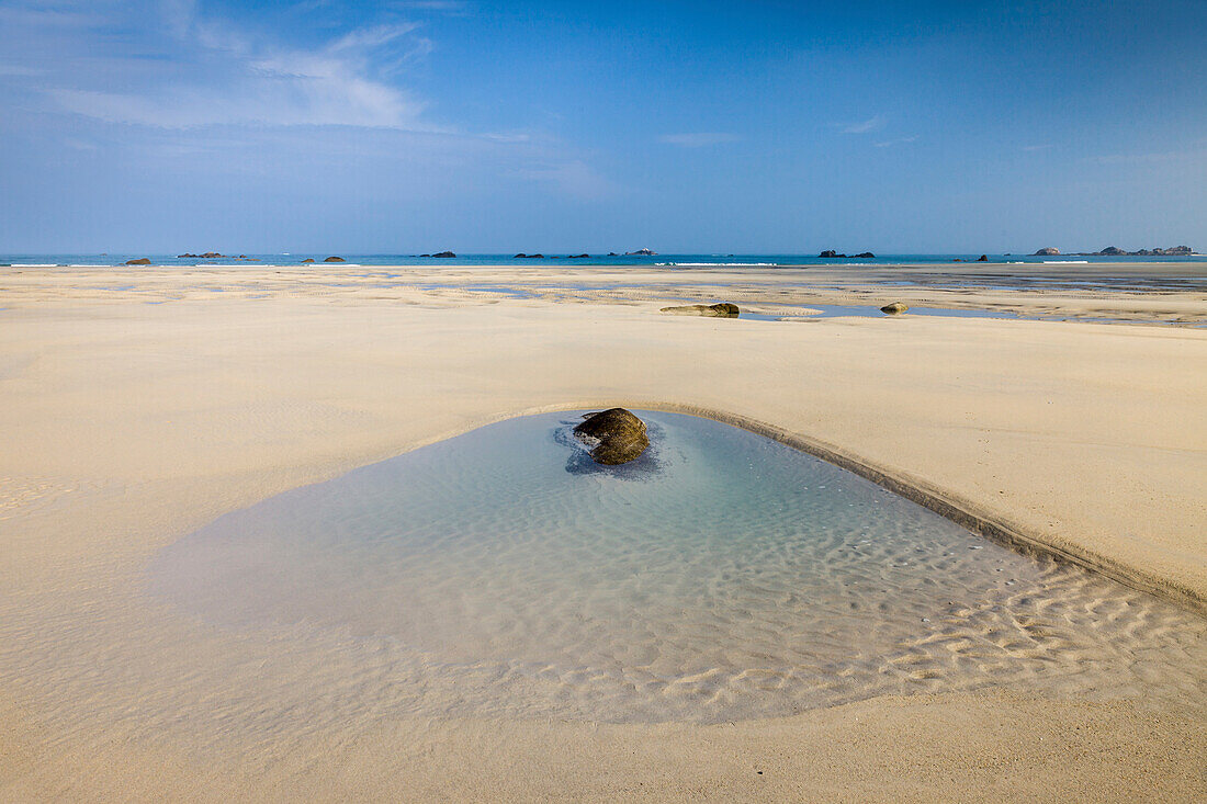 Strand von Kerfissien, Finistère, Bretagne, Frankreich