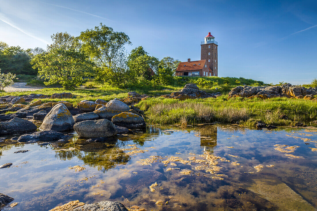 Svaneke Lighthouse on Bornholm, Denmark