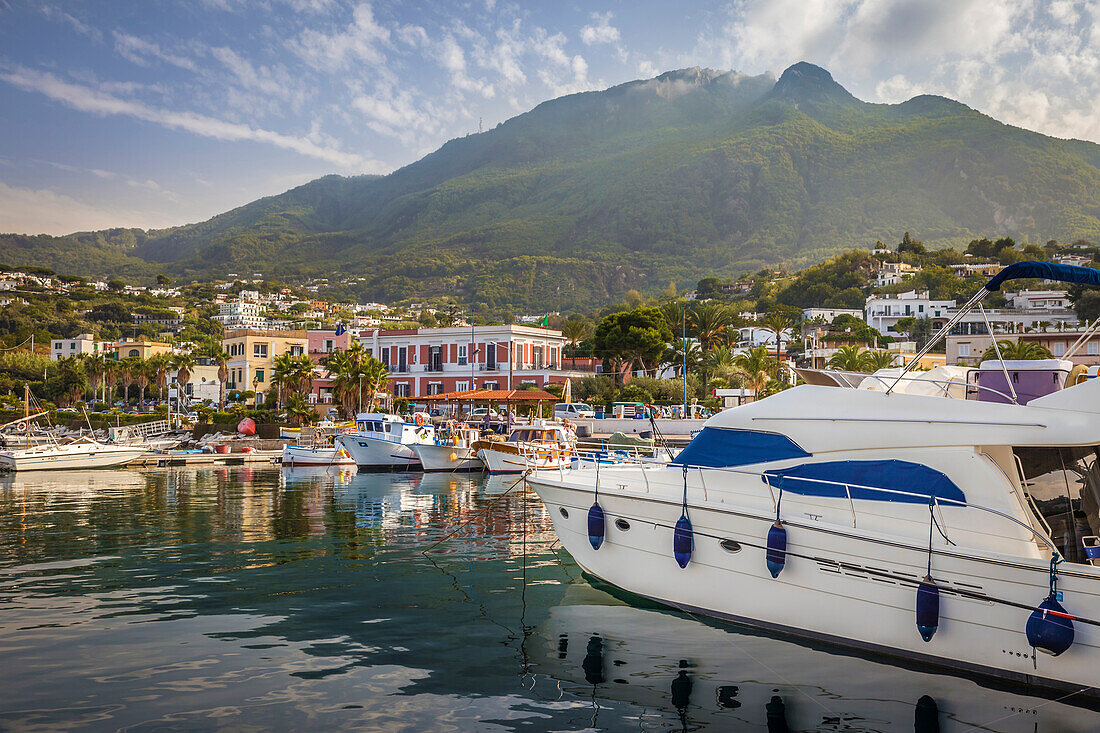 Hafen von Lacco Ameno, Insel Ischia, Golf von Neapel, Kampanien, Italien