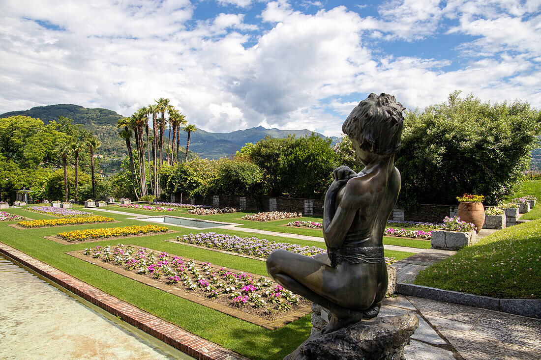 Garden of Villa Taranto on Lake Maggiore, Pallanza, Piedmont, Italy