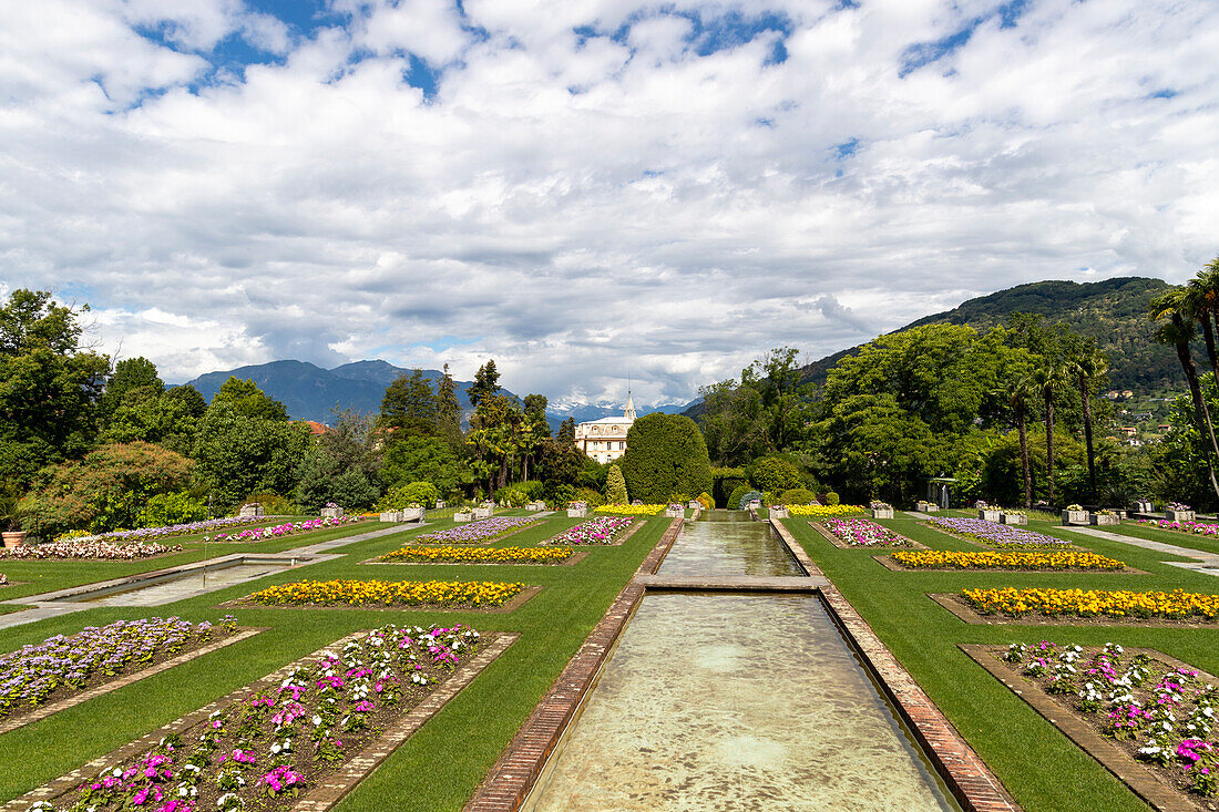 Garden of Villa Taranto on Lake Maggiore, Pallanza, Piedmont, Italy