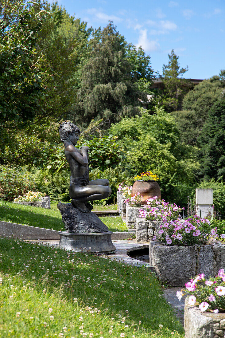 Garten der Villa Taranto am Lago Maggiore, Pallanza, Piemont, Italien