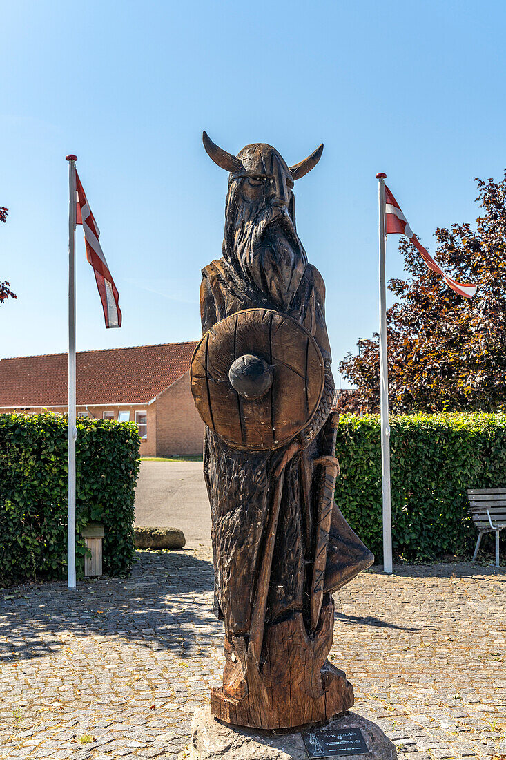 Kong Humble Statue, Humble, Langeland Island, Denmark, Europe