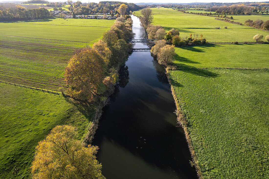 The Ruhr river valley between Froendenberg and Iserlohn, North Rhine-Westphalia, Germany