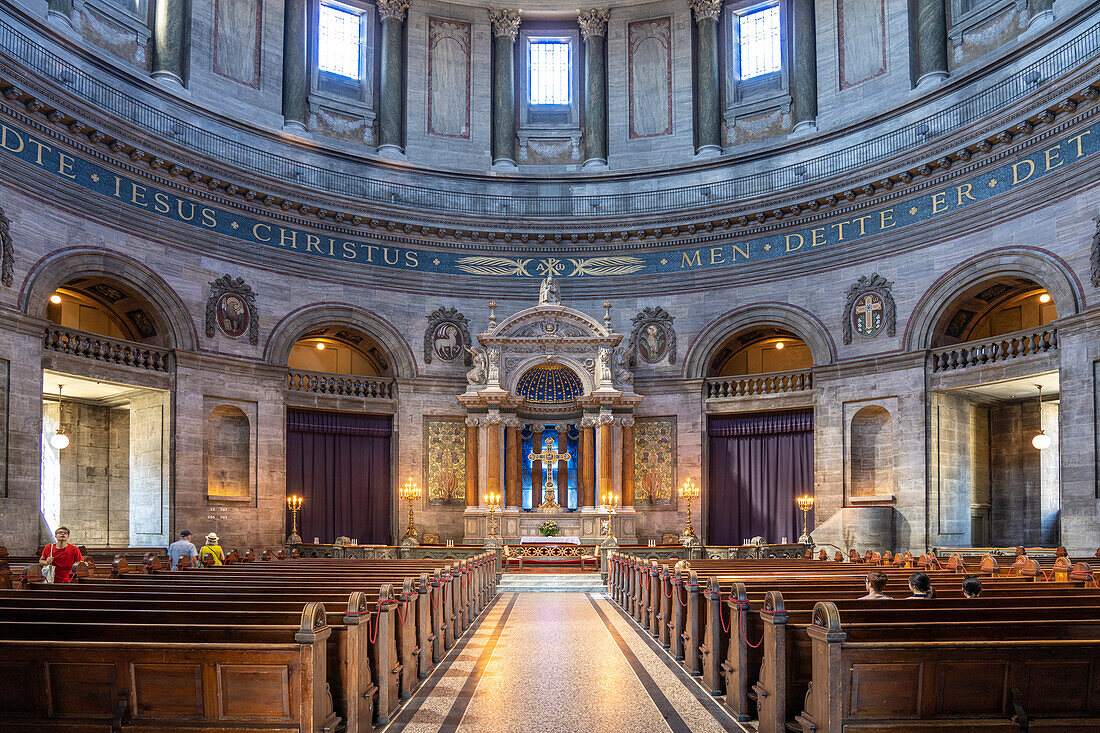 Interior of Frederikskirche or Marble Church, Copenhagen, Denmark, Europe