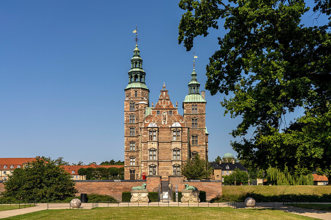 Rosenborg Castle in Copenhagen, Denmark, Europe