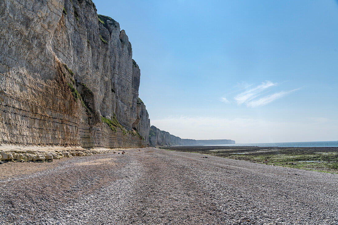 Fécamp beach and cliffs, Normandy, France