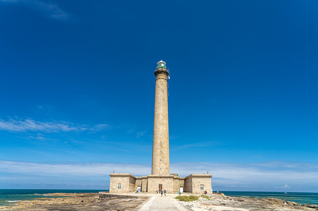 Der Leuchtturm am Pointe de Barfleur, Gatteville-le-Phare, Normandie, Frankreich