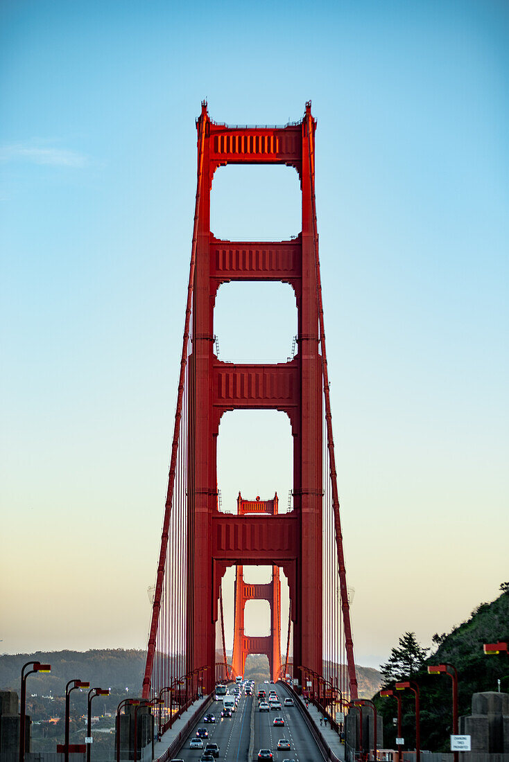 Die berühmte Golden Gate Bridge in San Francisco, Kalifornien, USA