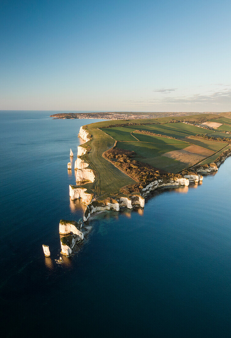 Old Harry Rocks, Jurassic Coast, UNESCO-Weltkulturerbe, Dorset, England, Vereinigtes Königreich, Europa