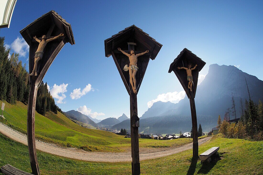 Kapelle über Sappada in den Karnischen Alpen des Friaul, Nord-Italien