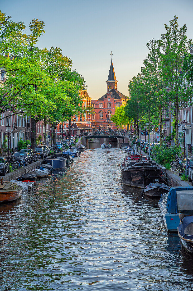 Bloemgracht am Abend, Amsterdam, Benelux, Beneluxstaaten, Nordholland, Noord-Holland, Niederlande