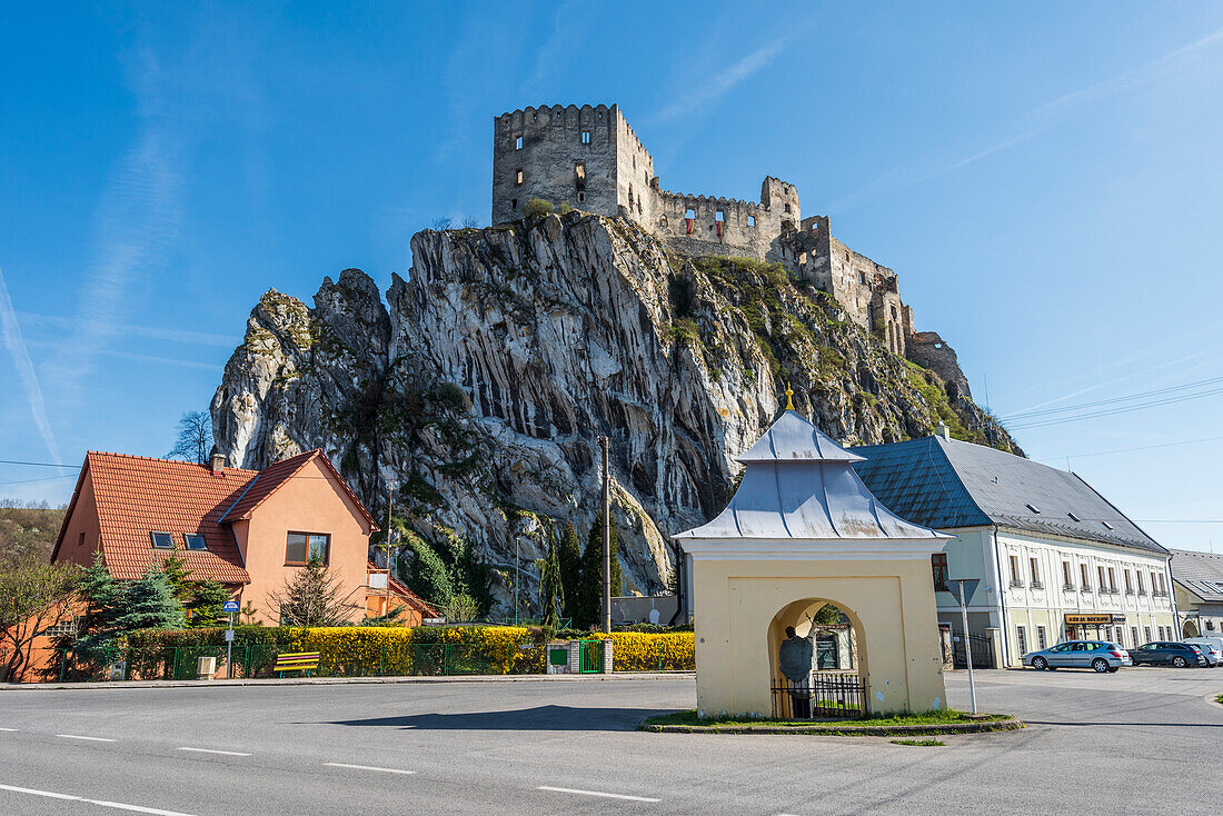 Beckov Castle in western Slovakia, Slovakia