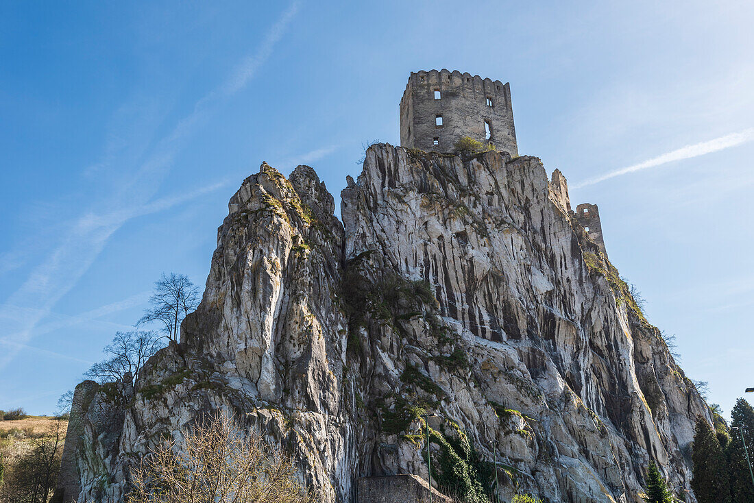 Beckov Castle in western Slovakia, Slovakia