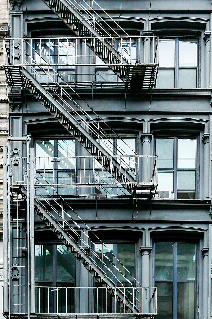Apartment building exterior, New York City, NY, USA SoHo