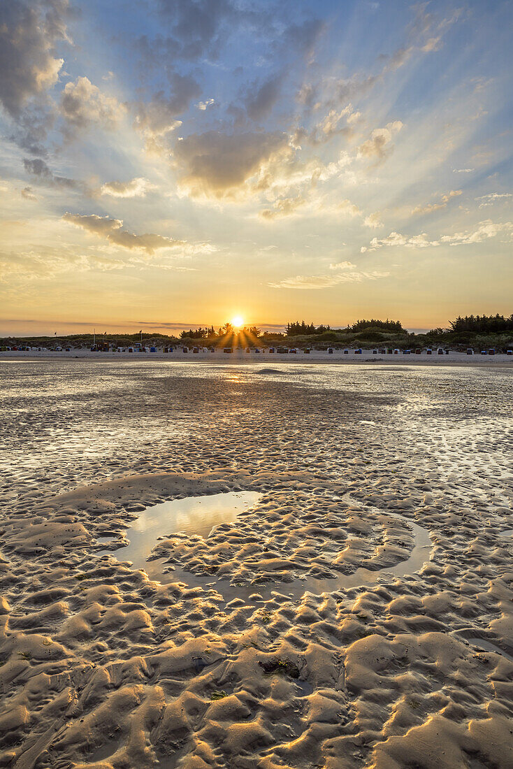 Utersum Beach, Foehr Island, Schleswig-Holstein, Germany