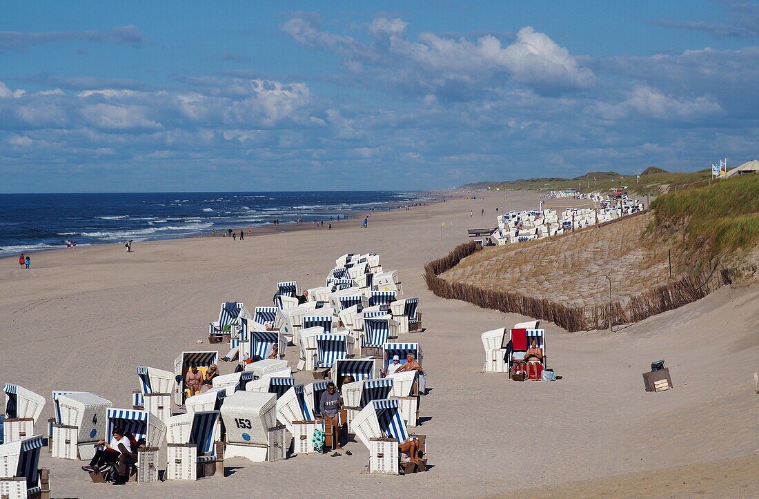 on the beach near Kampen, Sylt, North Sea Coast Schleswig-Holstein, Germany