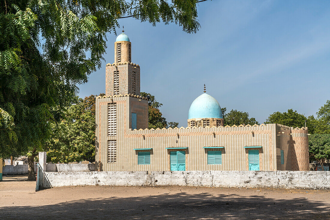 Toubacouta mosque, Sine Saloum Delta, Senegal, West Africa,