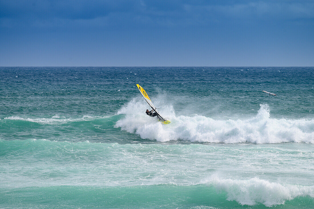 Windsurfers on the beach at Western Cape, South Africa. Africa