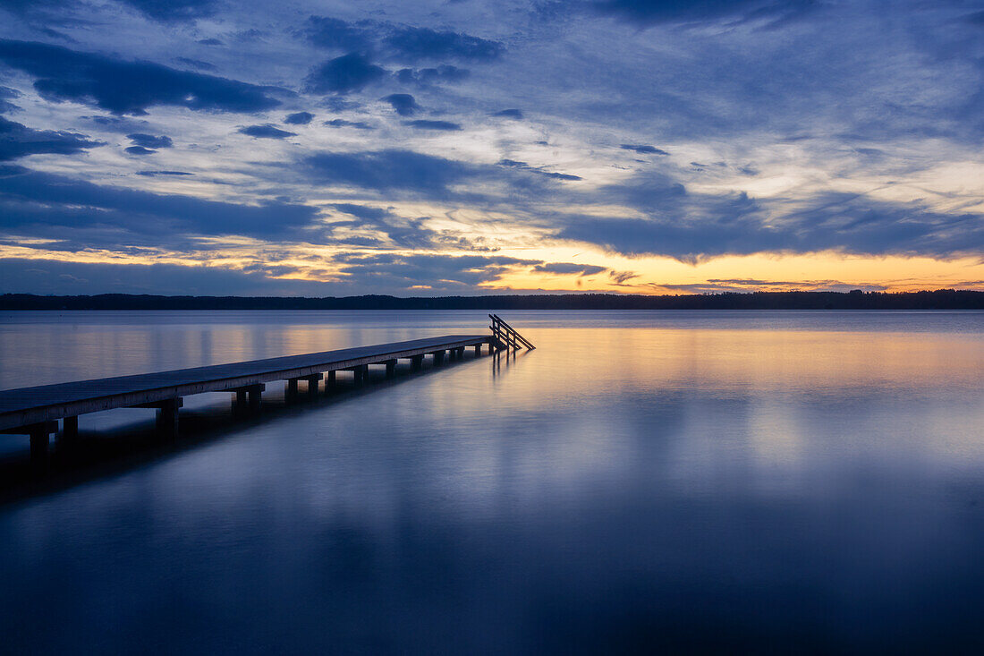Evening mood at Lake Starnberg, Bavaria, Germany