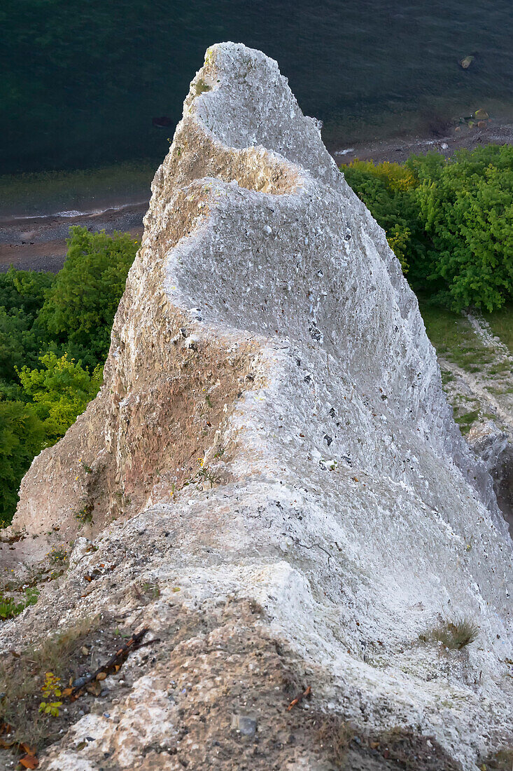 An den Kreidefelsen auf der Insel Rügen, Mecklenburg-Vorpommern, Deutschland