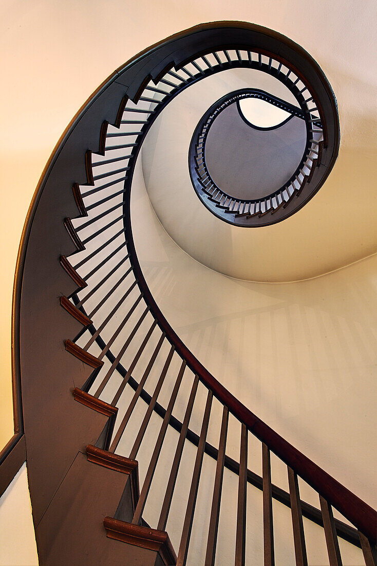 Spiral stairway, Shaker Village of Pleasant Hill, Kentucky