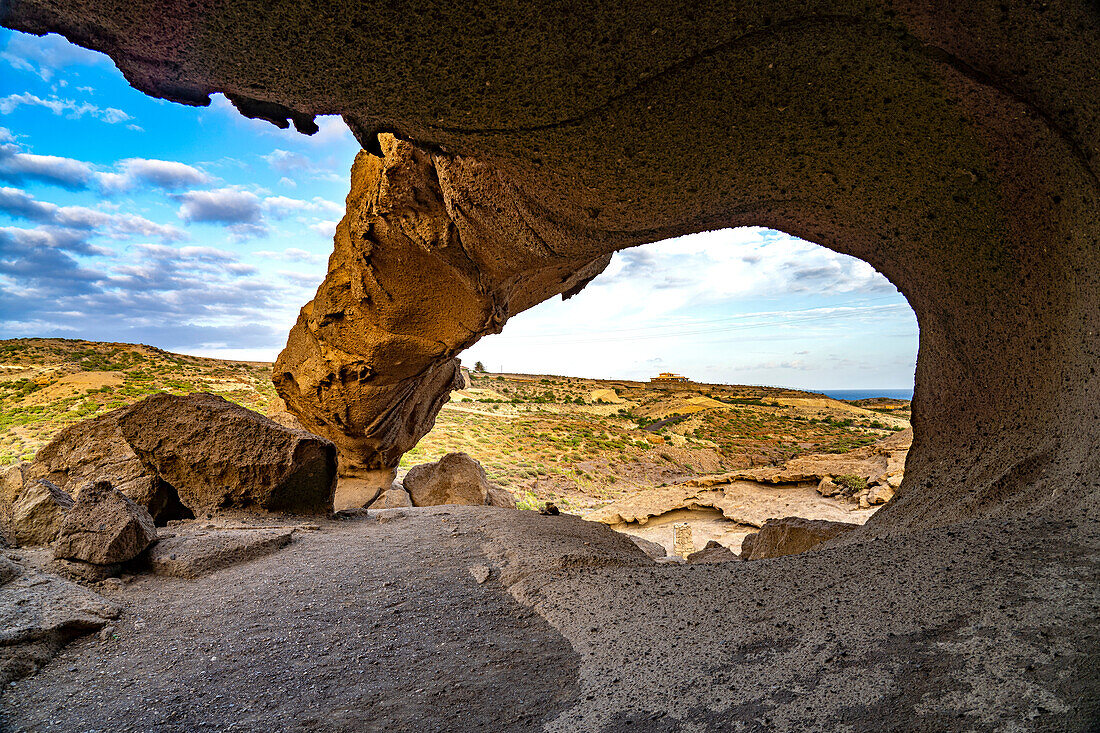 Felsbogen Arco de Tajao bei San Miguel de Tajao, Teneriffa, Kanarische Inseln, Spanien