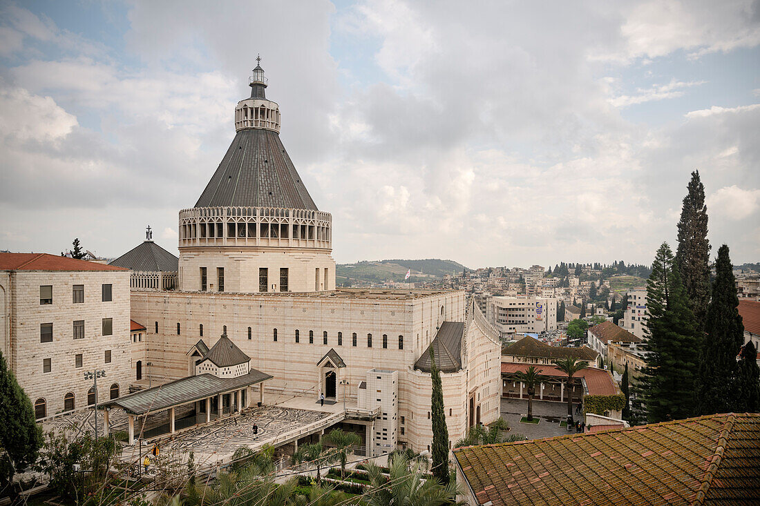 Basilica of the Annunciation of Nazareth, Israel, Middle East, Asia
