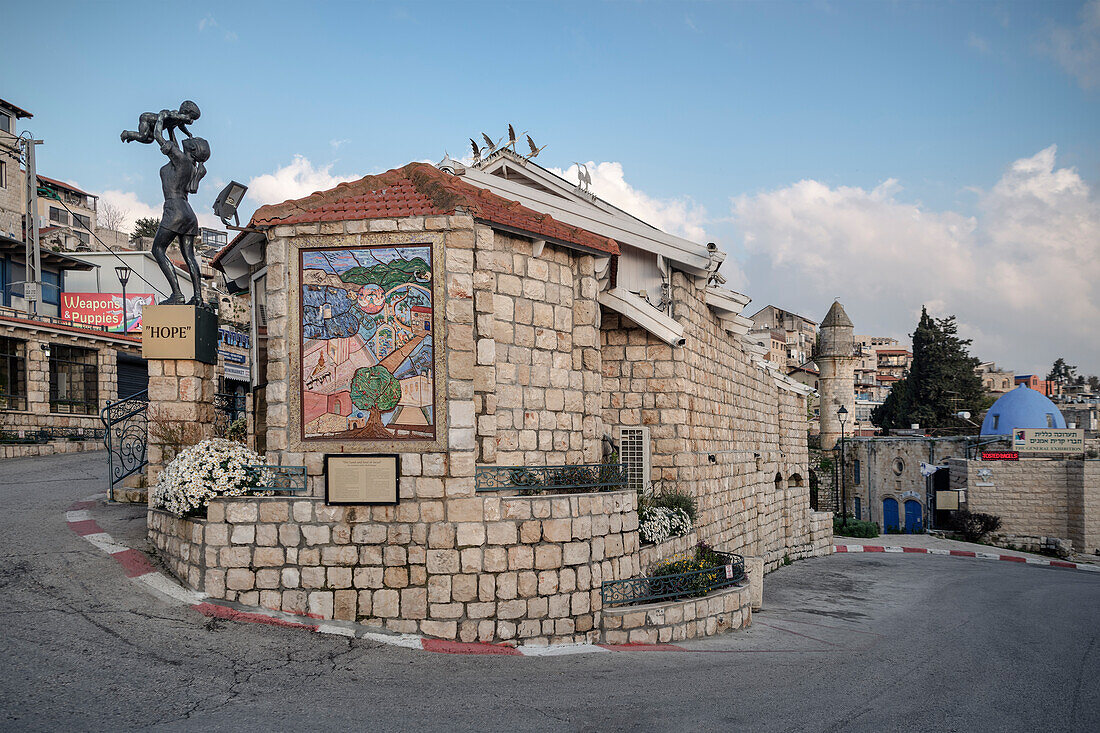 in the streets of Safed (also Tsfat), Galilee, Israel, Middle East, Asia