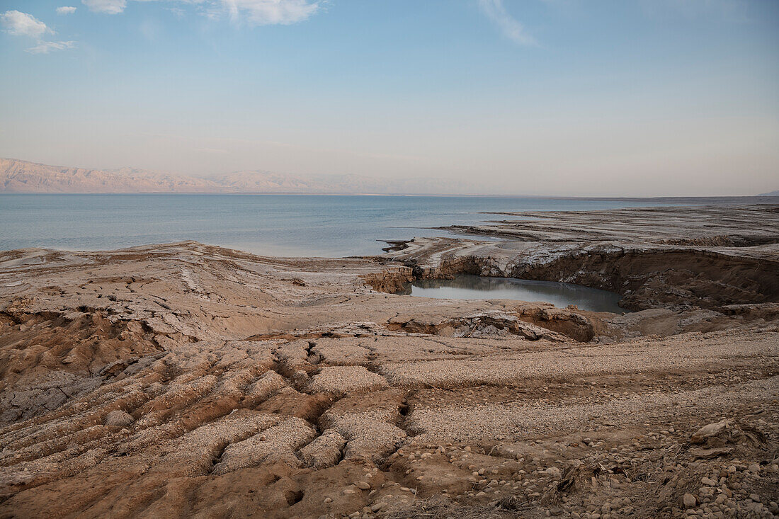Küstenlandschaft, Totes Meer, Israel, Mittlerer Osten, Asien