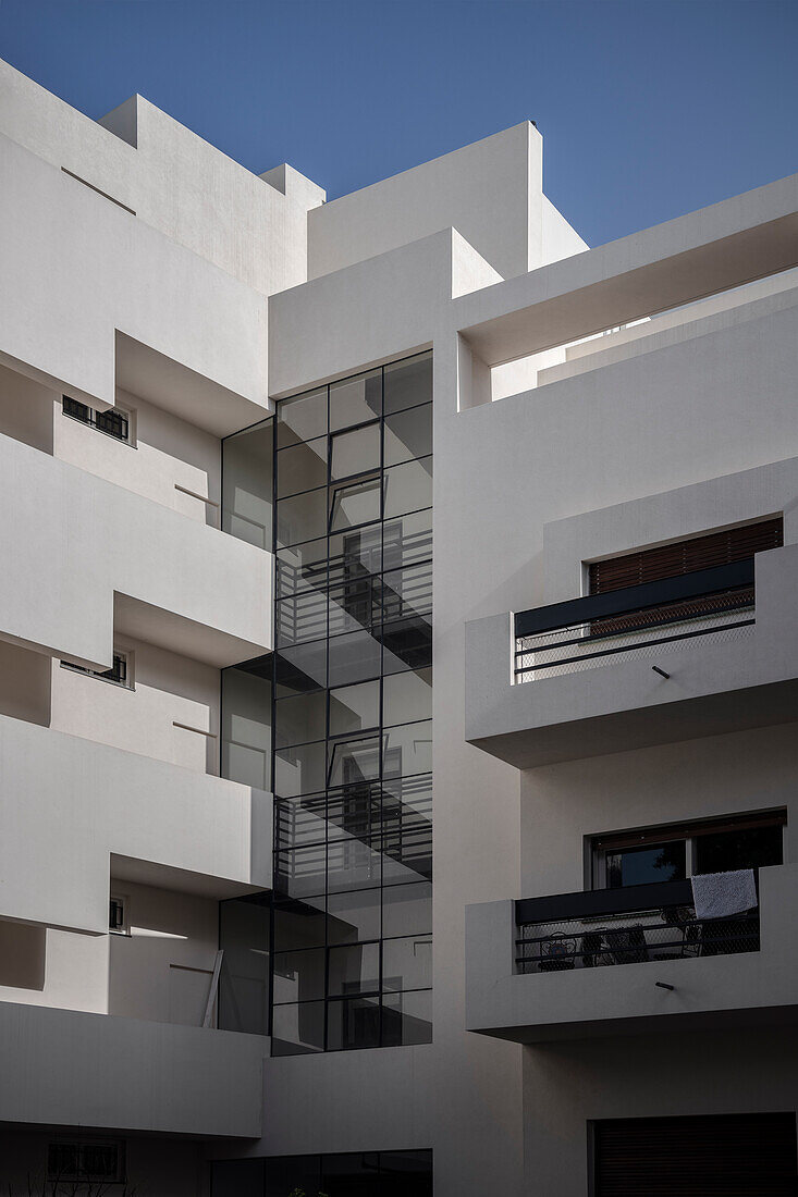 Bauhaus Gebäude, Tel Aviv, Israel, Mittlerer Osten, Asien