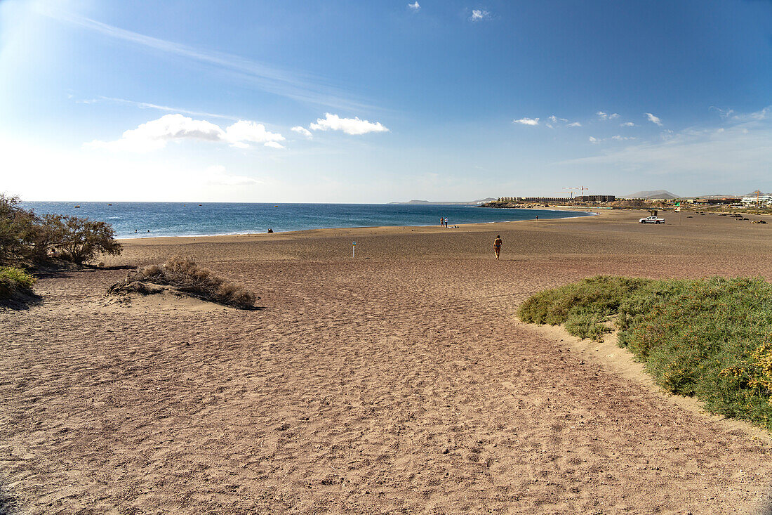 Der Strand Playa La Tejita bei El Medano, Granadilla de Abona, Insel Teneriffa, Kanarische Inseln, Spanien, Europa