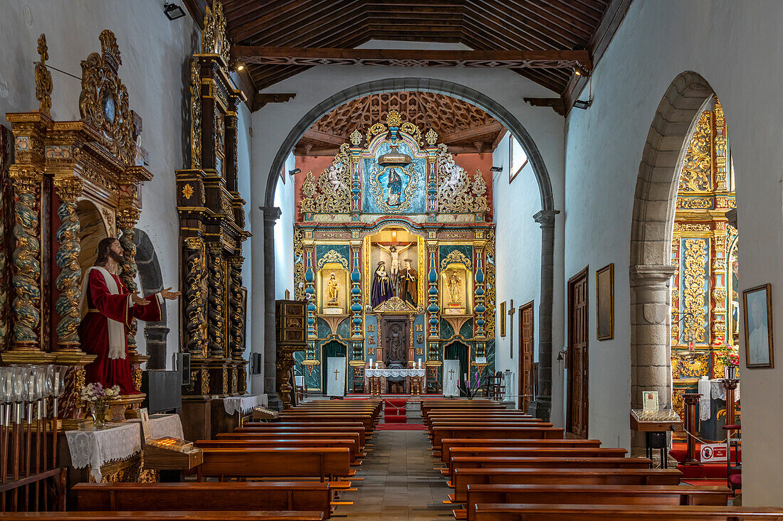 Interior of the Ermita de San Juan Bautista church Puerto de la Cruz, Tenerife, Canary Islands, Spain