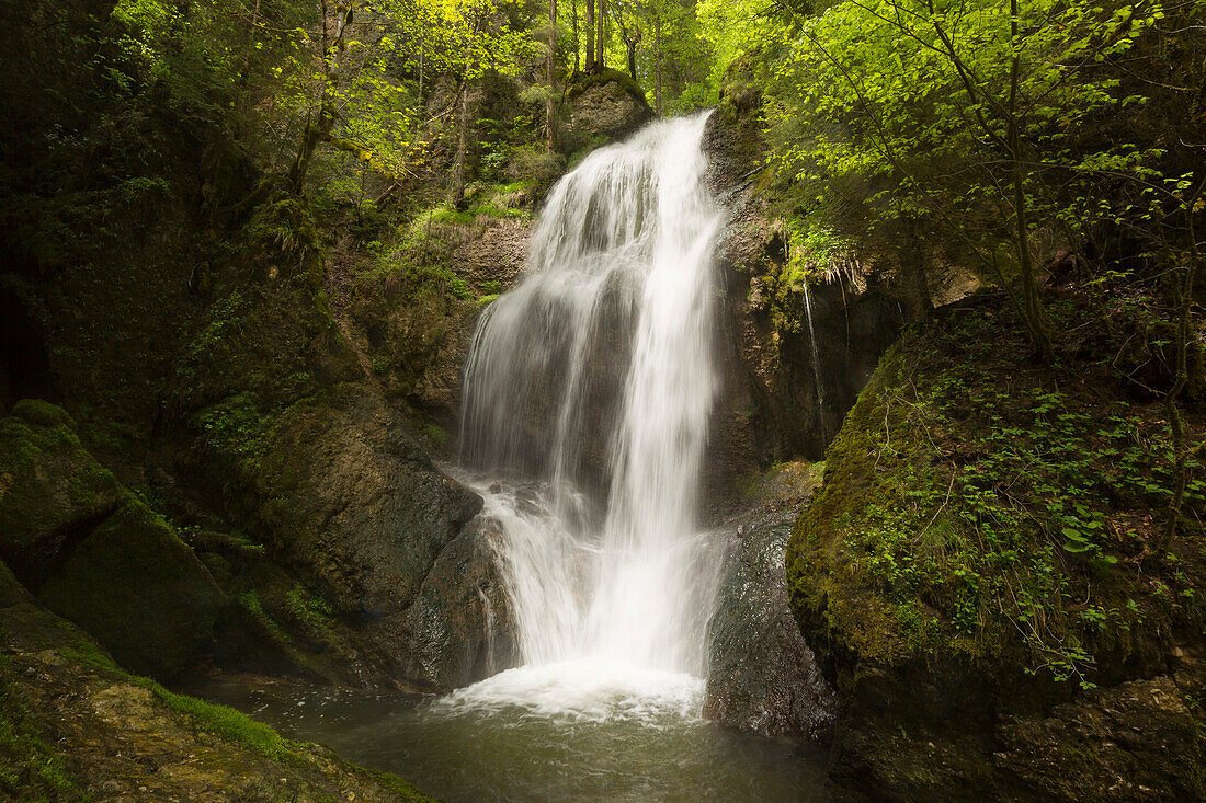 Niedersonthofen Waterfall, Allgäu, Bavaria, Germany