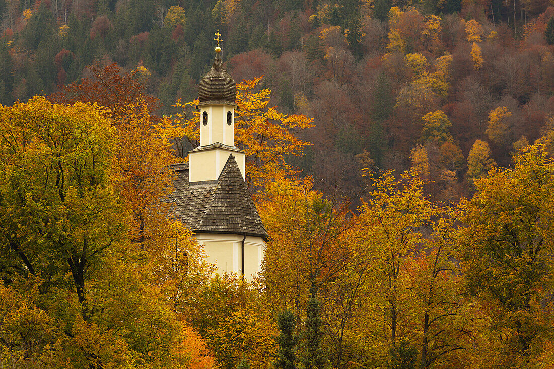 Kapelle St. Georg, Oberau, Bayern, Deutschland