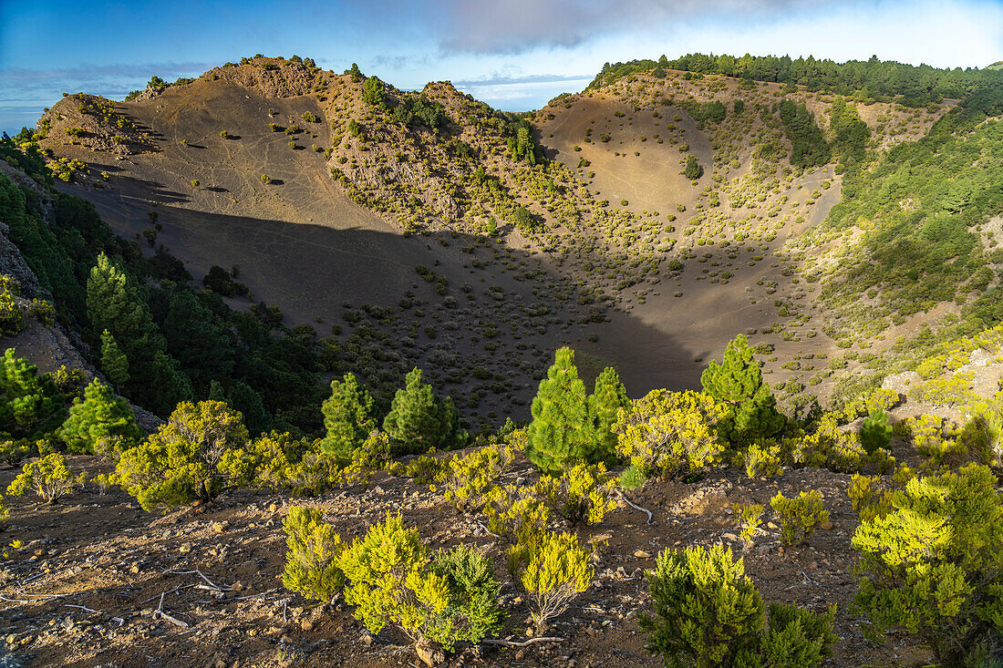 Hoya de Fireba volcano crater, El Hierro, Canary Islands, Spain