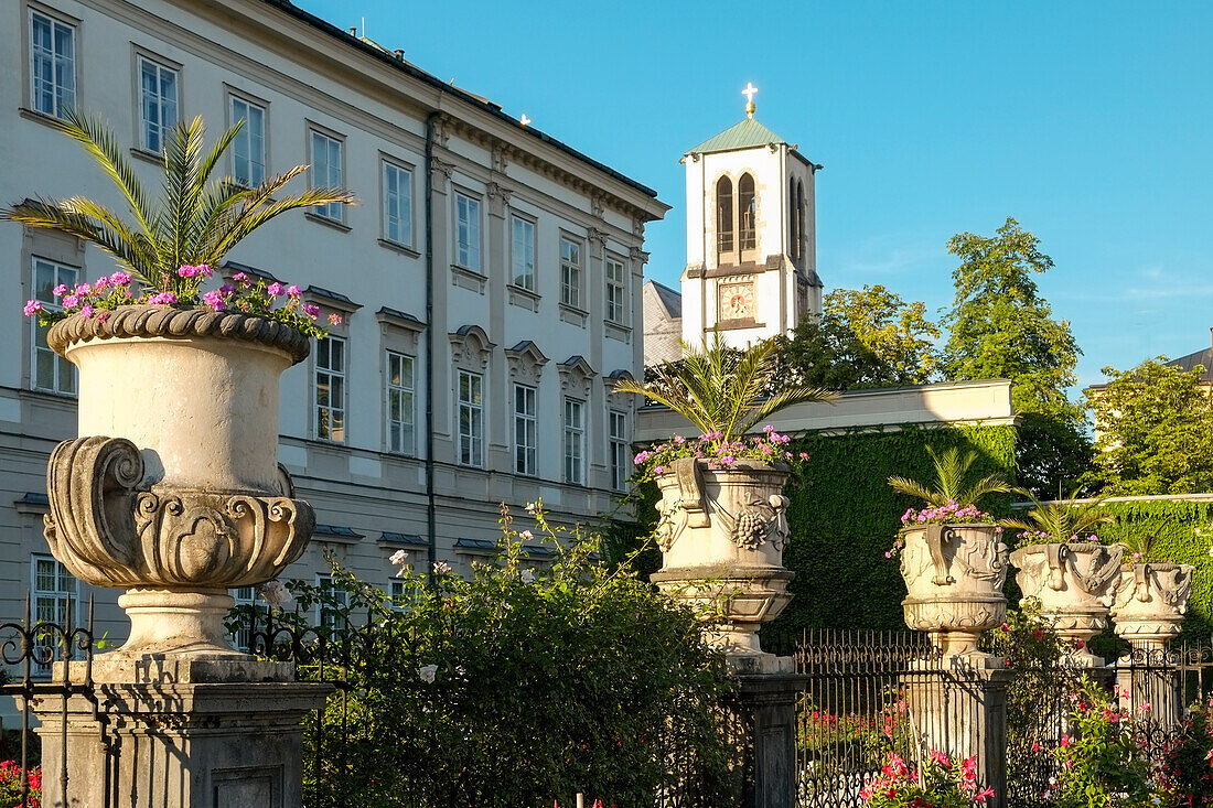 Austria, Salzburg, Fence of Mirabel gardens