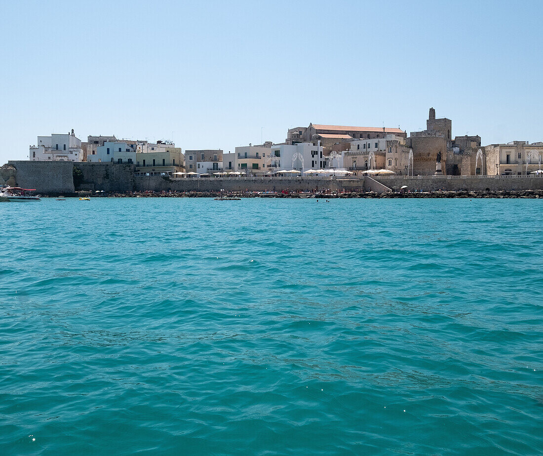 Italy, Apulia, Lecce Province, Otranto, Old town on sea coast